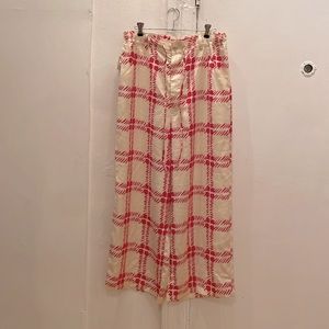 Marni for Uniqlo plaid print pants